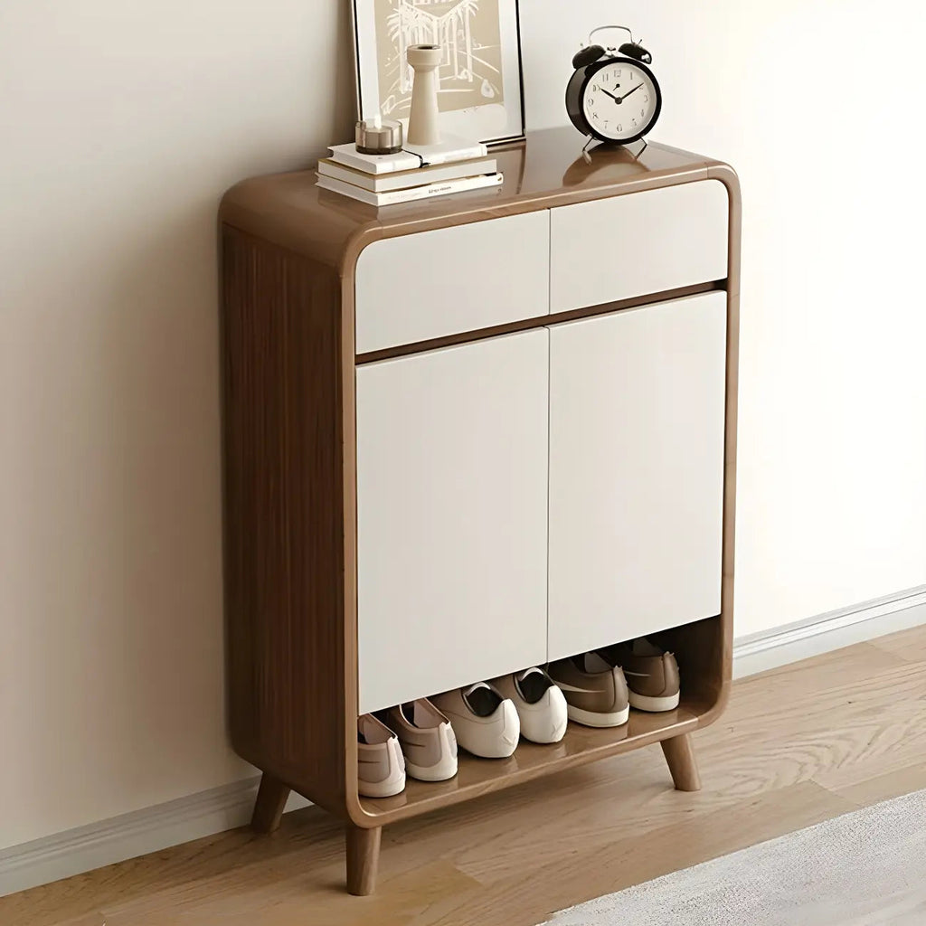 Meuble à chaussures moyen en bois moderne pour entrée