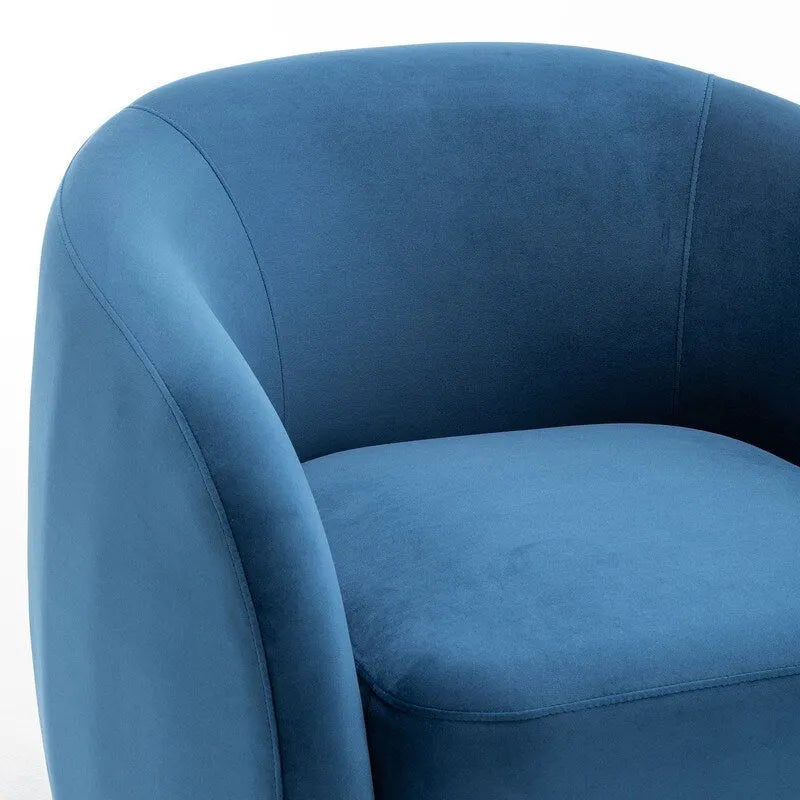 Moderne draaibare fauteuil met kuipvormige zitting