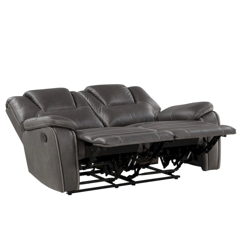Steve Silver Kameryn handmatig verstelbare loveseat van imitatieleer