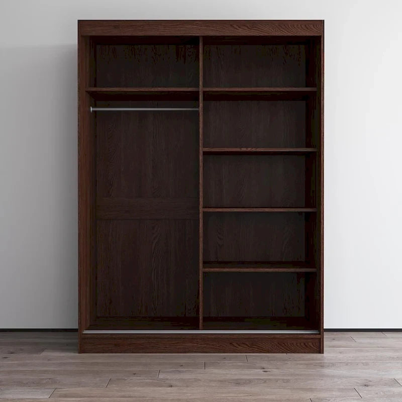 Armoire moderne à 2 portes à fini très brillant Aria