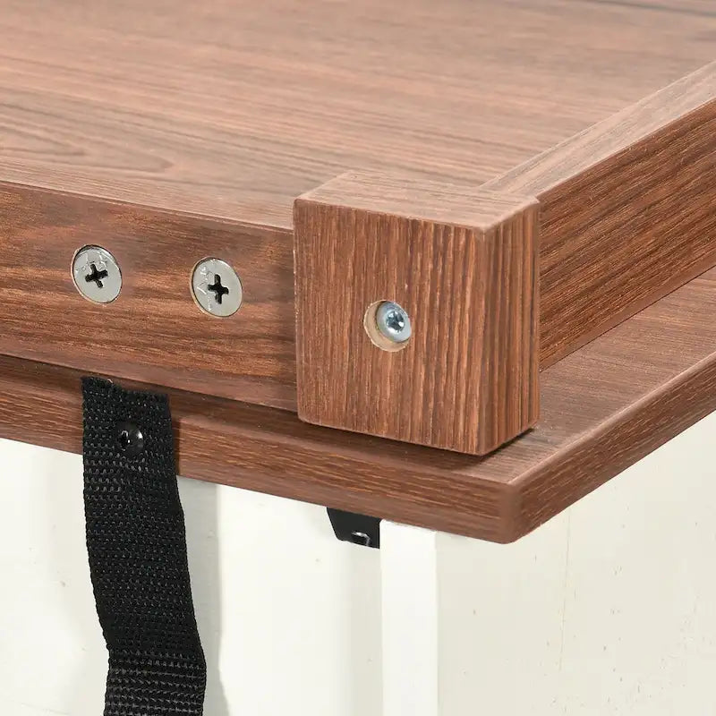 Credenza buffet con ante scorrevoli stile fienile da 53, portabottiglie e mobile contenitore per cucina