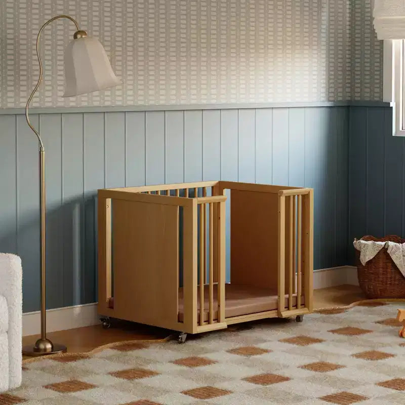 Lettino trasformabile Babyletto Palma 8-in-1 per tutte le fasi, con kit per culla e letto per bambini