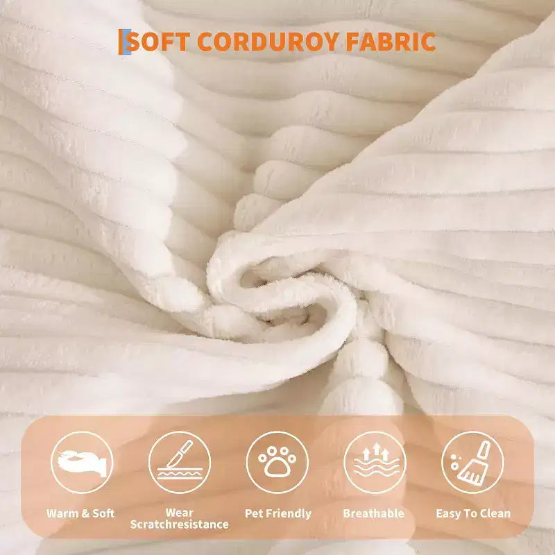 Canapé-lit convertible 5 en 1, banquette modulaire en velours côtelé de 78.8 avec cadre robuste, futon multifonction pour petits espaces, salon et chambre d’amis