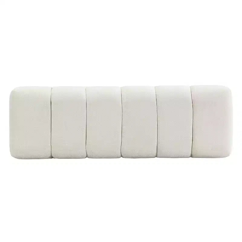 Banc de salle à manger contemporain multifonctionnel en chenille rembourrée Christopher Knight Home Gale 50