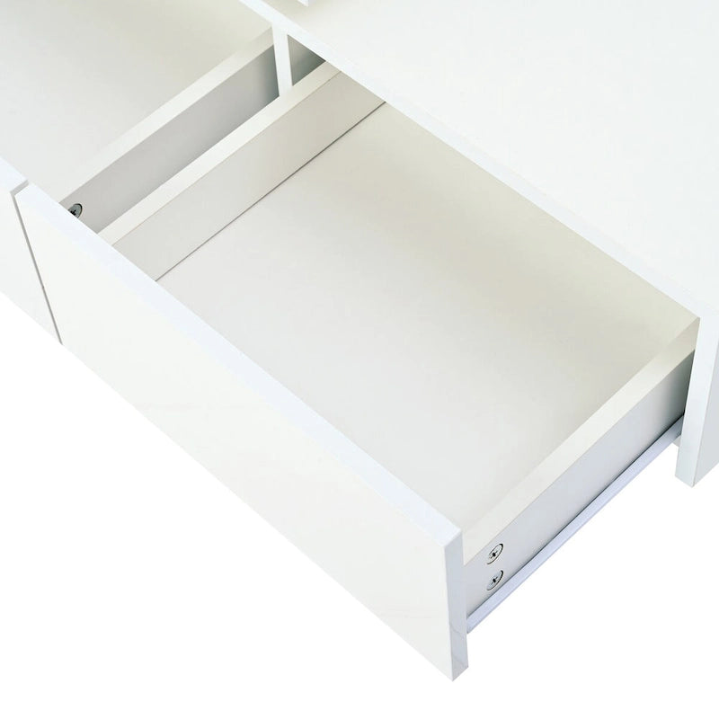Tavolino da salotto quadrato moderno in legno
