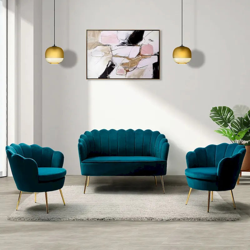 Ensemble de salon Xabier 52 in. 3 pièces de HULALA HOME