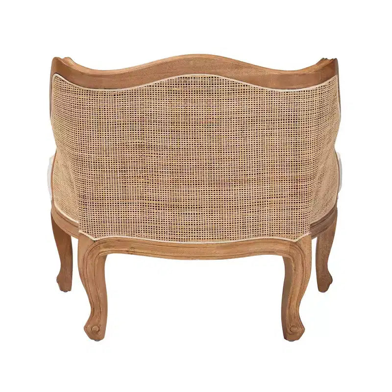 Fauteuil d’appoint bali & pari Sylvestra : assise basse, bois de Bayur, rembourrage en mousse, aucun montage requis