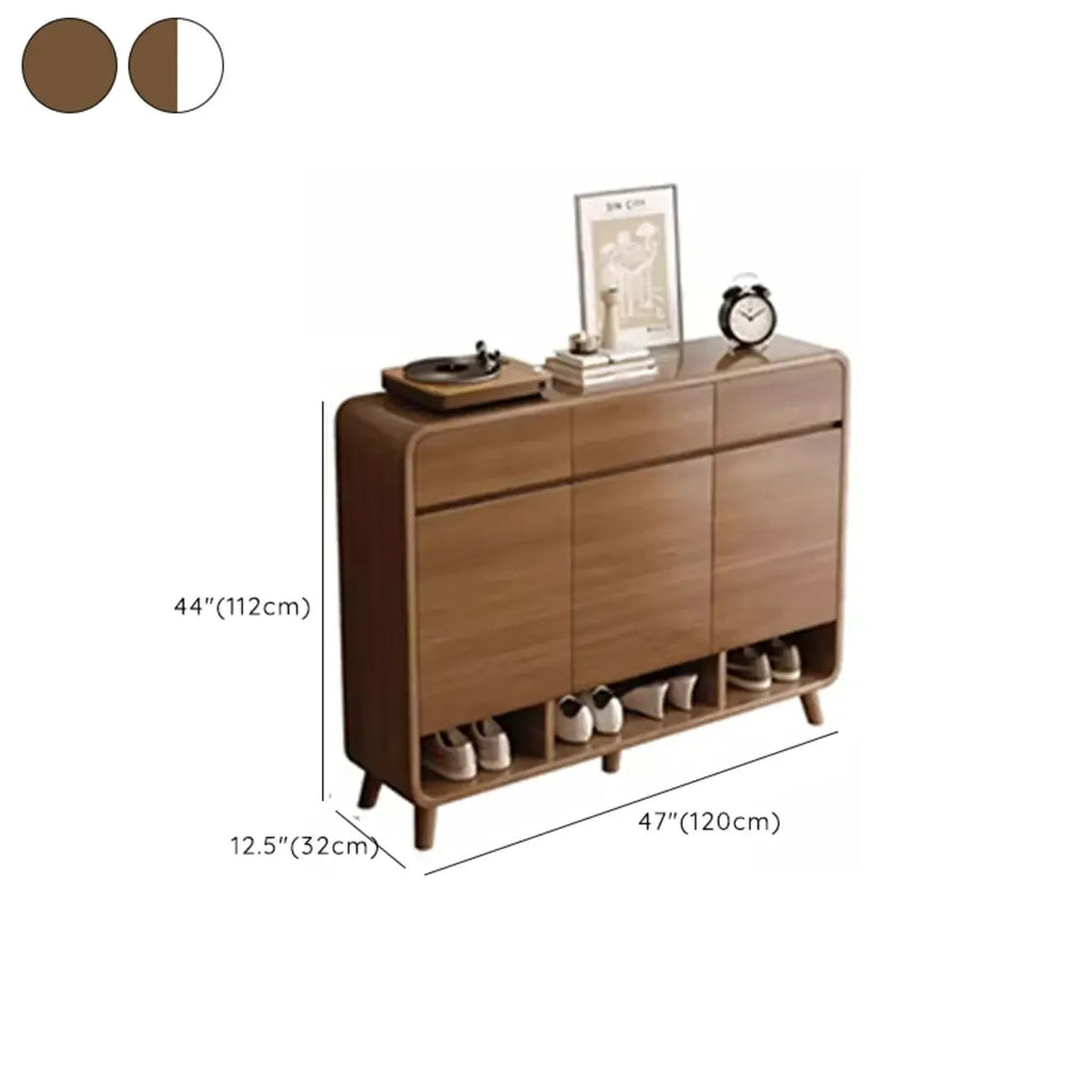 Meuble à chaussures moyen en bois moderne pour entrée
