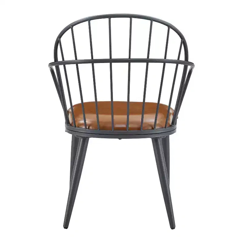 Set da pranzo da 5 pezzi con 4 sedie e tavolo rotondo/quadrato, nero+naturale/noce-ModernLuxe