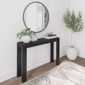 Plank+Beam 46 moderne console tafel van massief hout, smalle haltafel, voor achter de bank