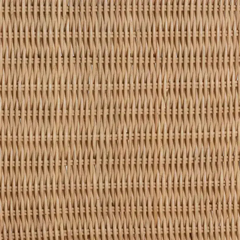 Ensemble de 2 chaises de salle à manger en rotin brun naturel au style bohème moderne bali & pari Jelita
