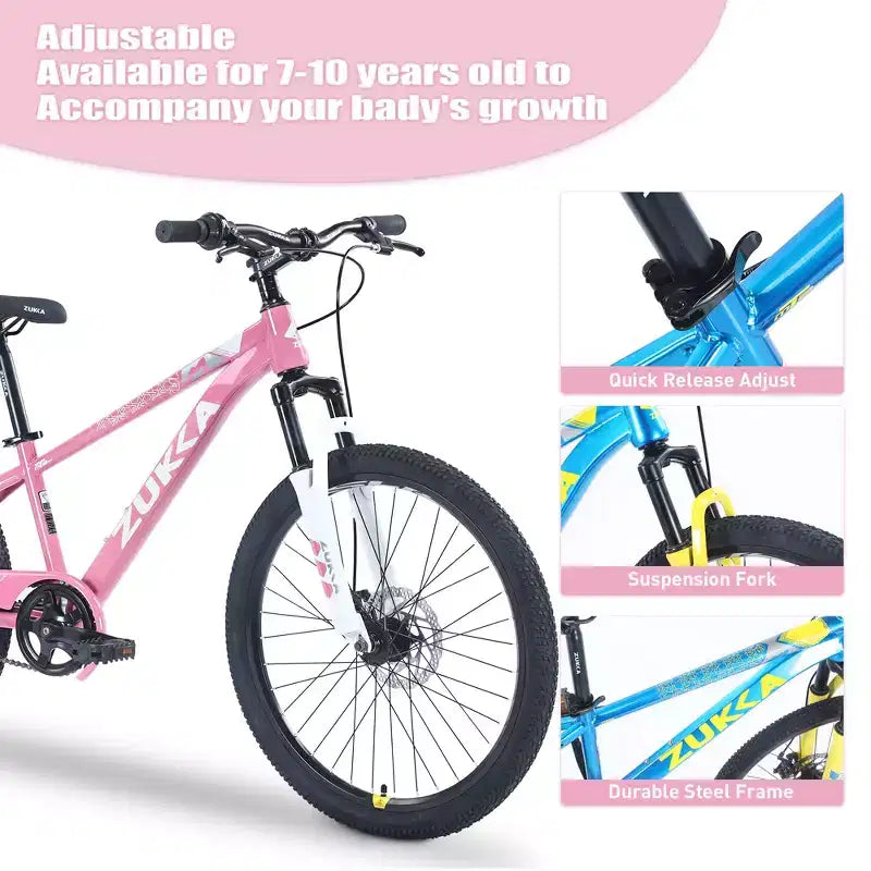 Fahrräder, 20-Zoll-Hybrid-Rennrad für Kinder von 7 bis 10 Jahren, Stahl-Citybike mit einem Gang, Kinderfahrrad für Strand, Straße und Stadt für Jungen und Mädchen