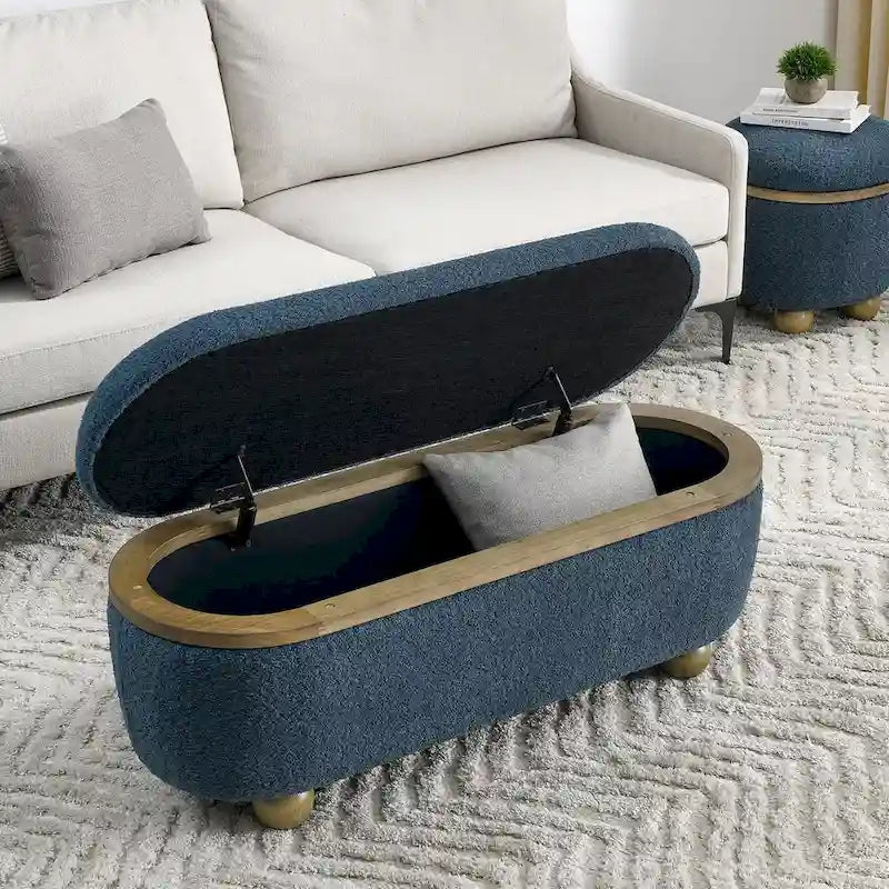 Panca contenitore imbottita con seduta, da fondo letto, grande panca contenitore per coperte