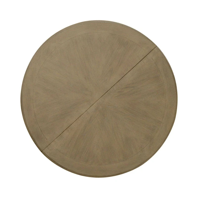 Ronde eettafel met voet in Magnolia Manor-stijl en uitschuifbare bladen - 2 afwerkingen