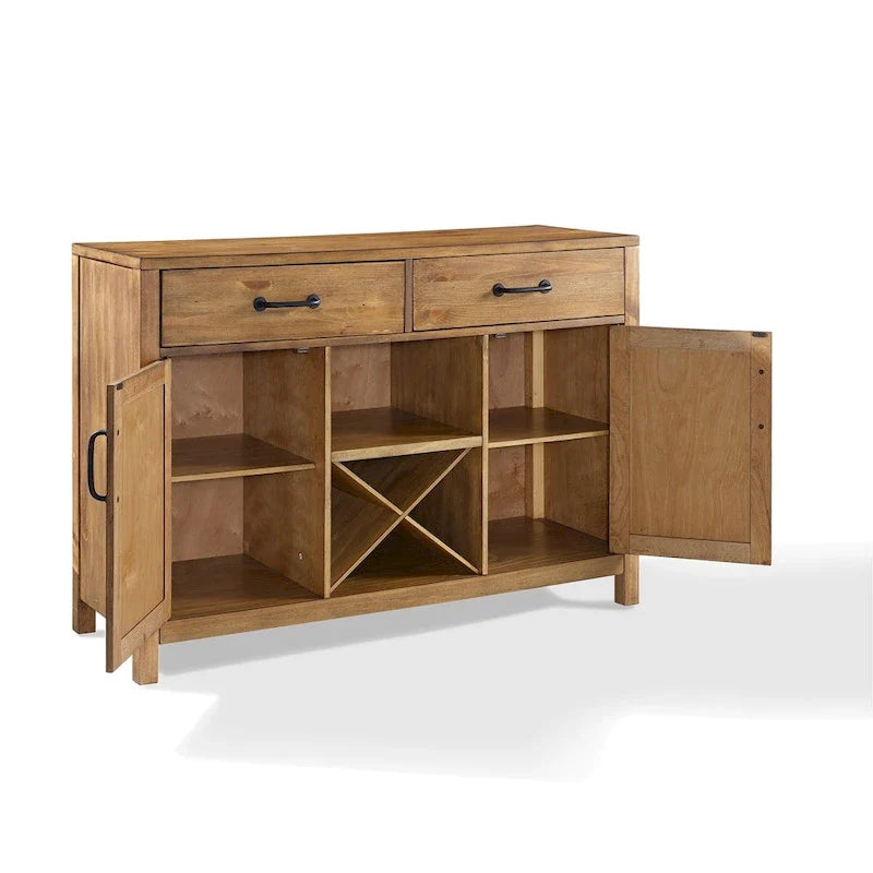 Credenza Crosley Roots con finitura naturale - 52  W x 18  P x 36  A