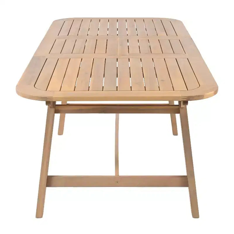 Christopher Knight Home Olcott 7-teiliges Garten-Esszimmer-Set aus Akazienholz mit ausziehbarem Tisch und geflochtenen Seil-Armlehnstühlen