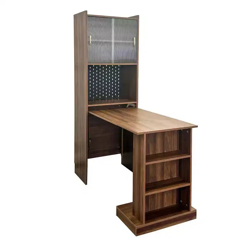 GDFStudio Sinclair moderne houten opklapbare studeertafel van 36 met opbergruimte