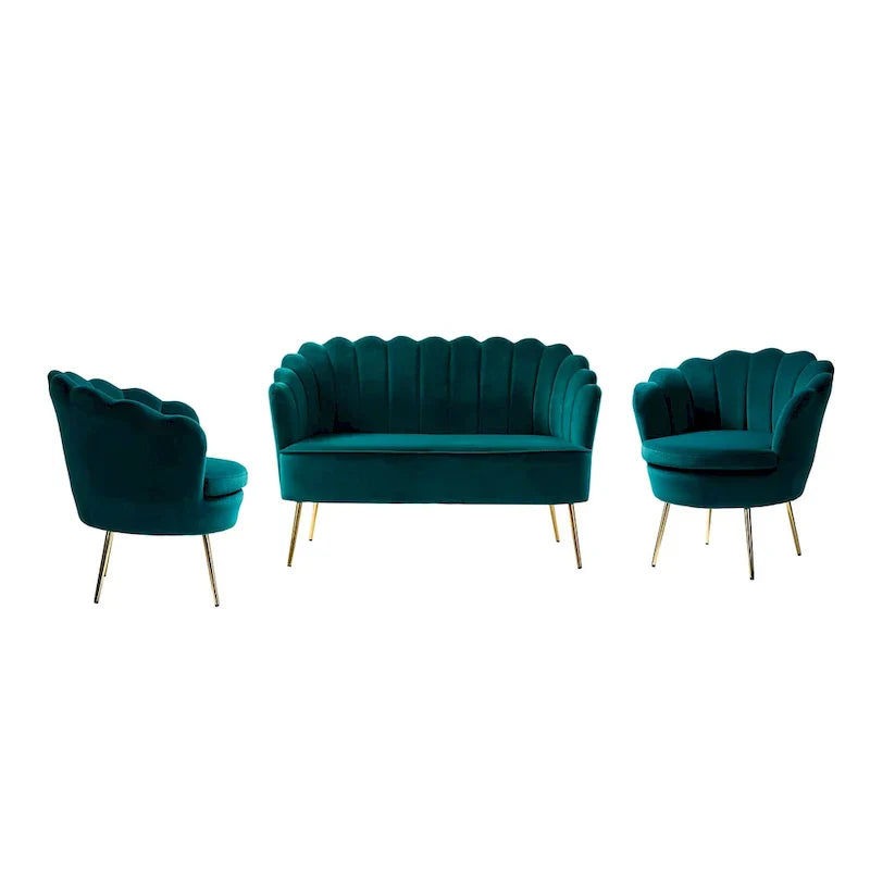 Ensemble de salon Xabier 52 in. 3 pièces de HULALA HOME