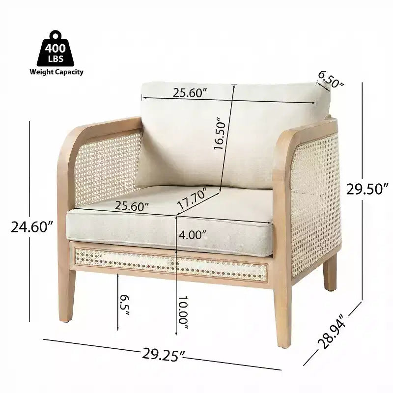 Christopher Knight Home Maciej 3-teiliges rustikales Outdoor-Sitzset aus Akazienholz und Rattan