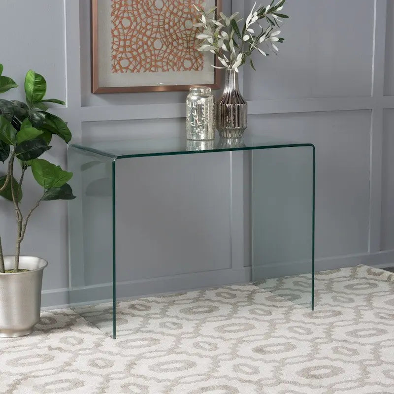 Schreibtisch mit Platte aus gehärtetem Glas Ramona von Christopher Knight Home