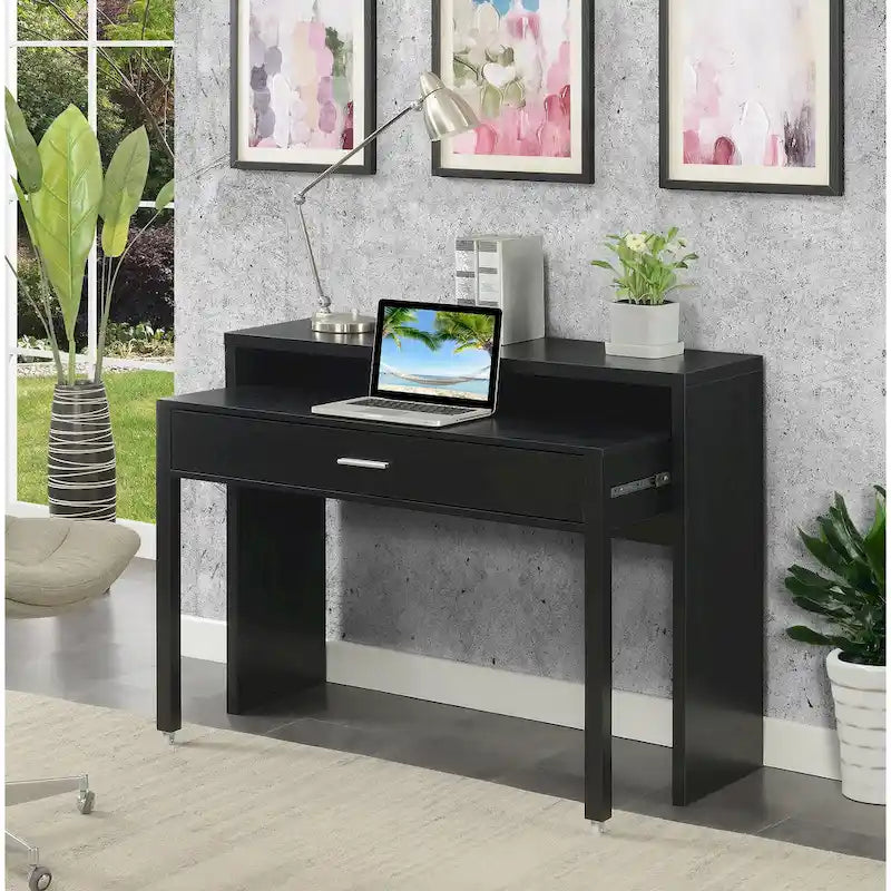 Convenience Concepts Newport JB-console-/schuifbureau met lade en verhoging