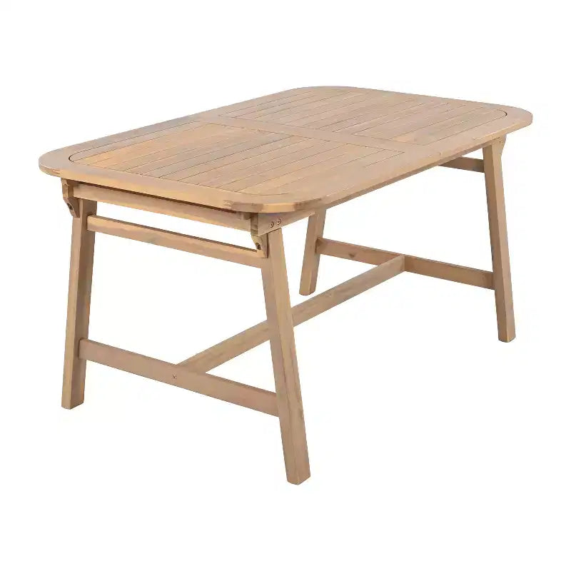 Christopher Knight Home Olcott 7-teiliges Garten-Esszimmer-Set aus Akazienholz mit ausziehbarem Tisch und geflochtenen Seil-Armlehnstühlen