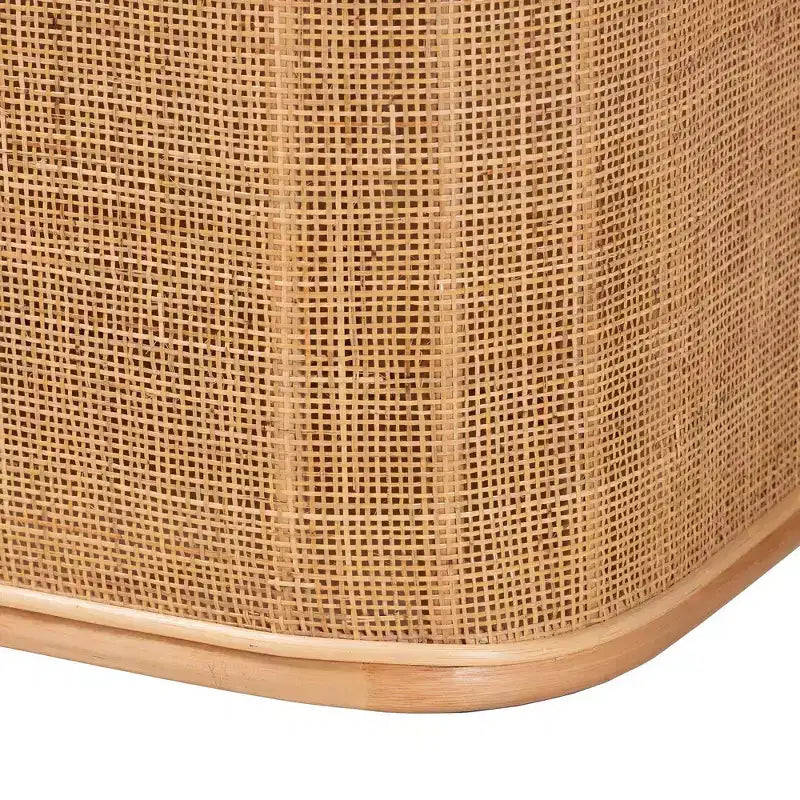 Panca contenitore in rattan naturale bali & pari Ishana Natural/White: imbottitura in poliestere, struttura in compensato, non richiede montaggio