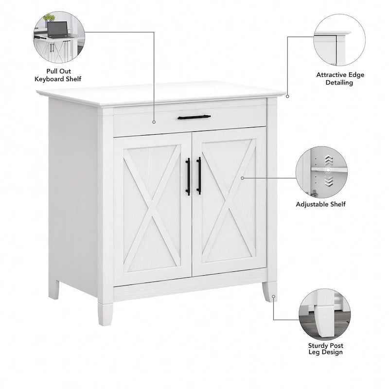 Secrétaire Key West avec armoire de rangement par Bush Furniture