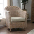 Rustikaler Rattan-Sessel aus Kubu-Rattan von Furniture of America Lali