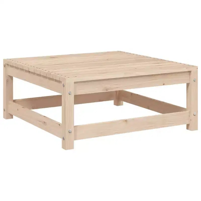 Set da giardino vidaXL con divano modulare componibile in legno massello di pino - pino naturale, senza cuscini