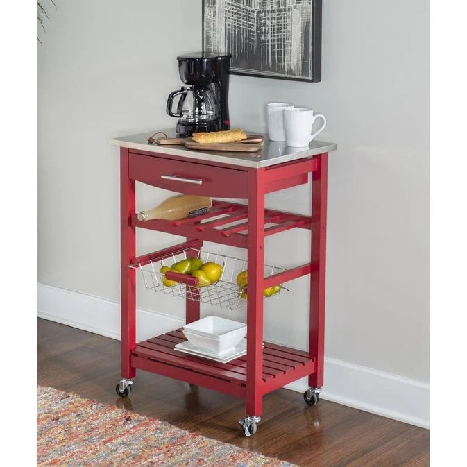 Desserte de cuisine compacte mobile Jake