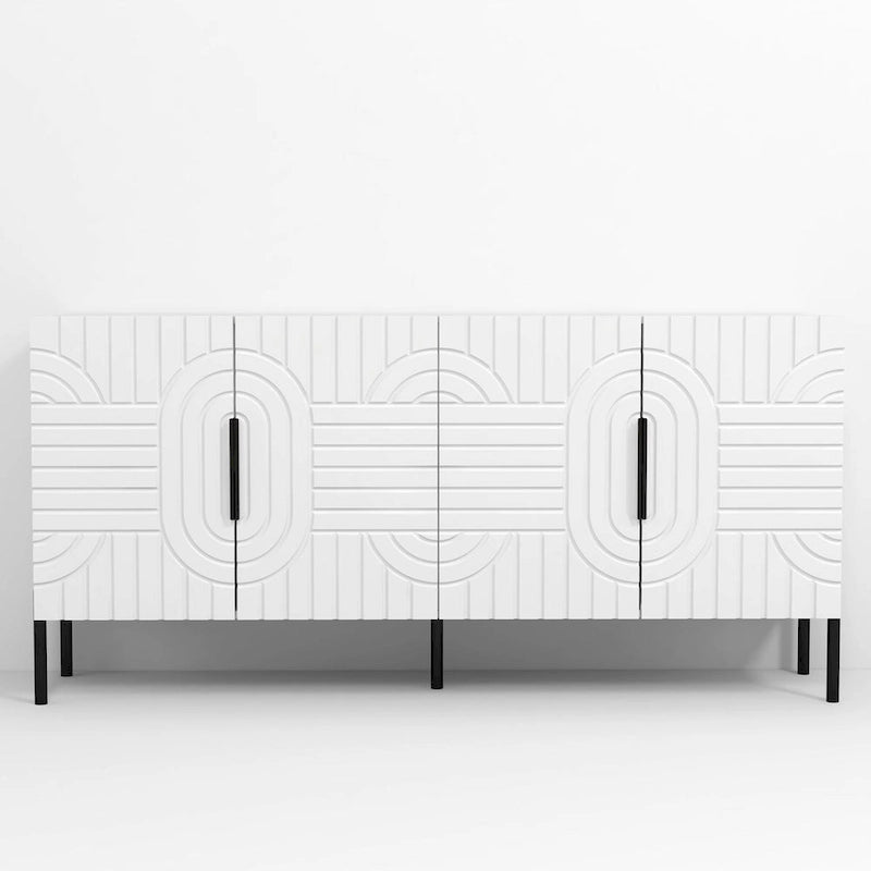 Chic Elegance witte tv-kast van 63 inch - geschikt voor tv's tot 65 inch - 63 inch breed