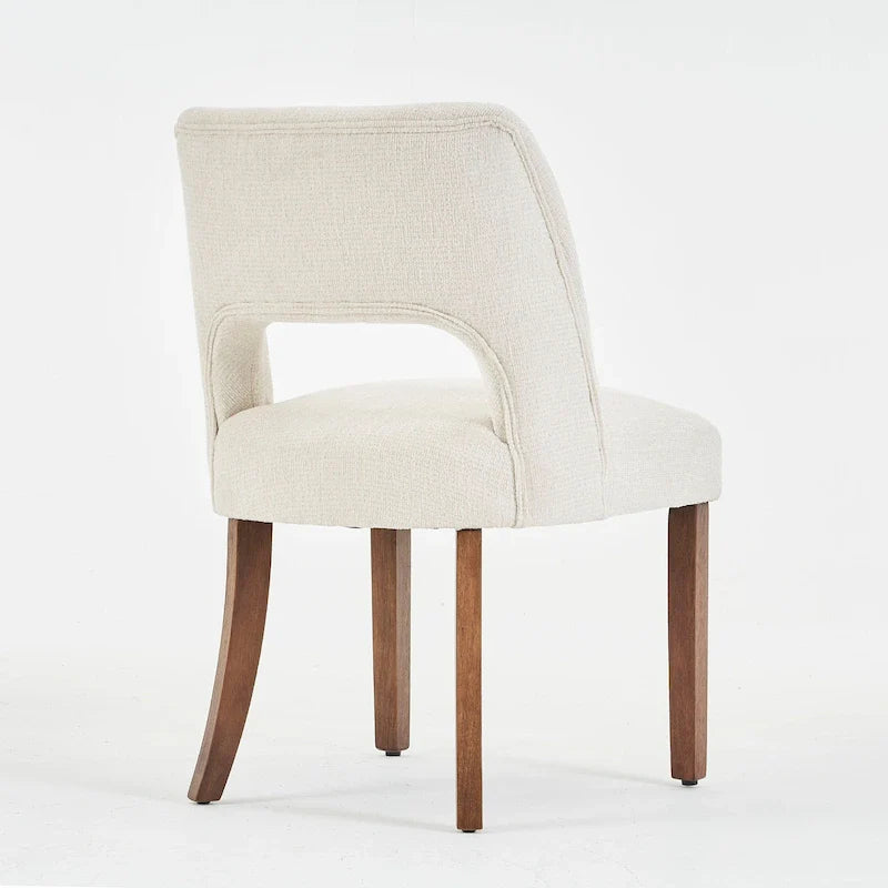 Set van 4 eetkamerstoelen met stoffen bekleding