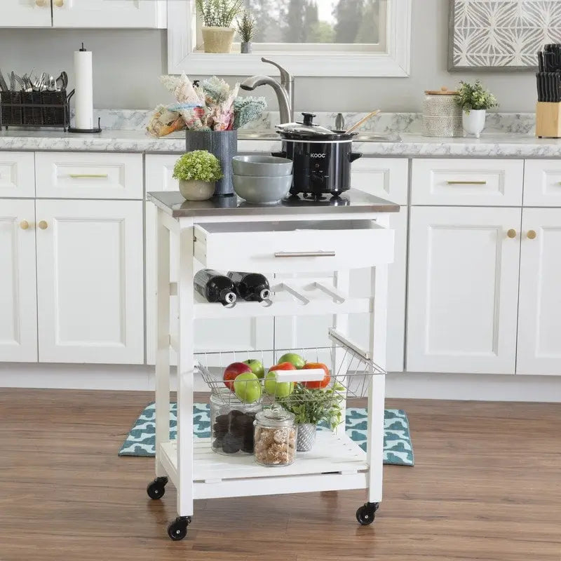 Desserte de cuisine compacte mobile Jake