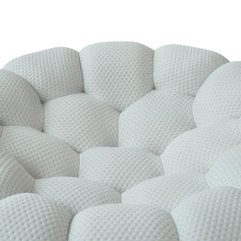 2er-Set 3D-Wabenstoff-Bubble-Sofas, 3-Sitzer-Sofa und Einzelsessel fürs Wohnzimmer