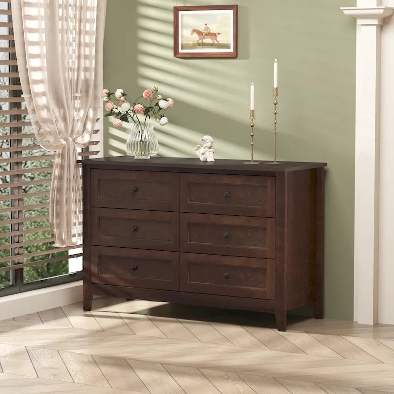 Kommode aus Massivholz mit Sprühlackierung, Bar, Buffettisch, Geschirrschrank, Spind, Anrichte, Konsolentisch, Spind