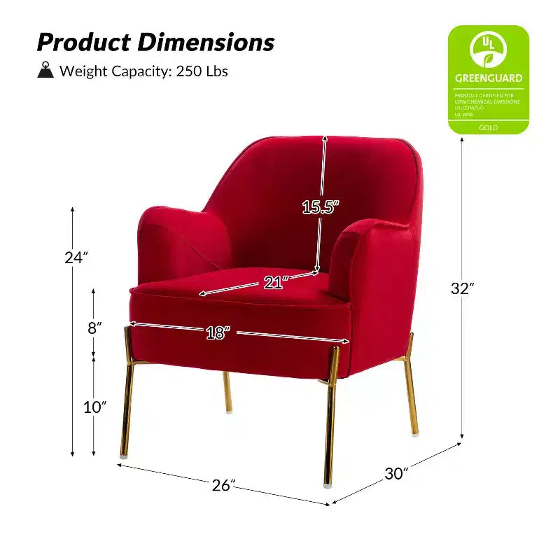 Odo comfortabele accentfauteuil van fluweel voor de woonkamer, met gestoffeerde, gevoerde zitting, set van 2 | Karat Home