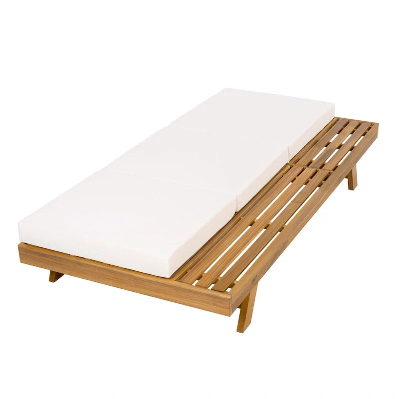Christopher Knight Home- Michael Outdoor-Chaiselongue-Set aus Akazienholz, 2-teilig