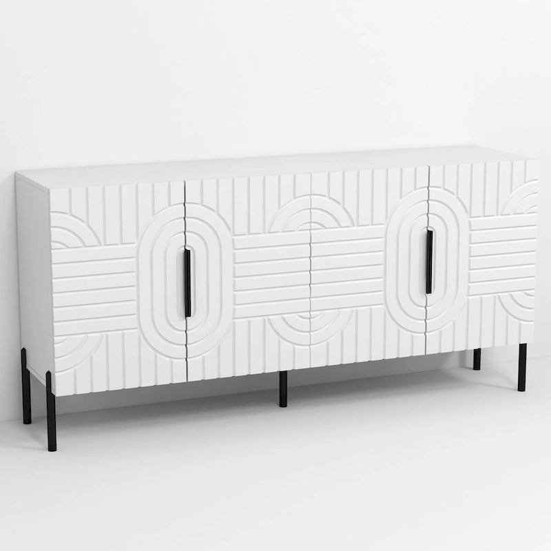Chic Elegance witte tv-kast van 63 inch - geschikt voor tv's tot 65 inch - 63 inch breed
