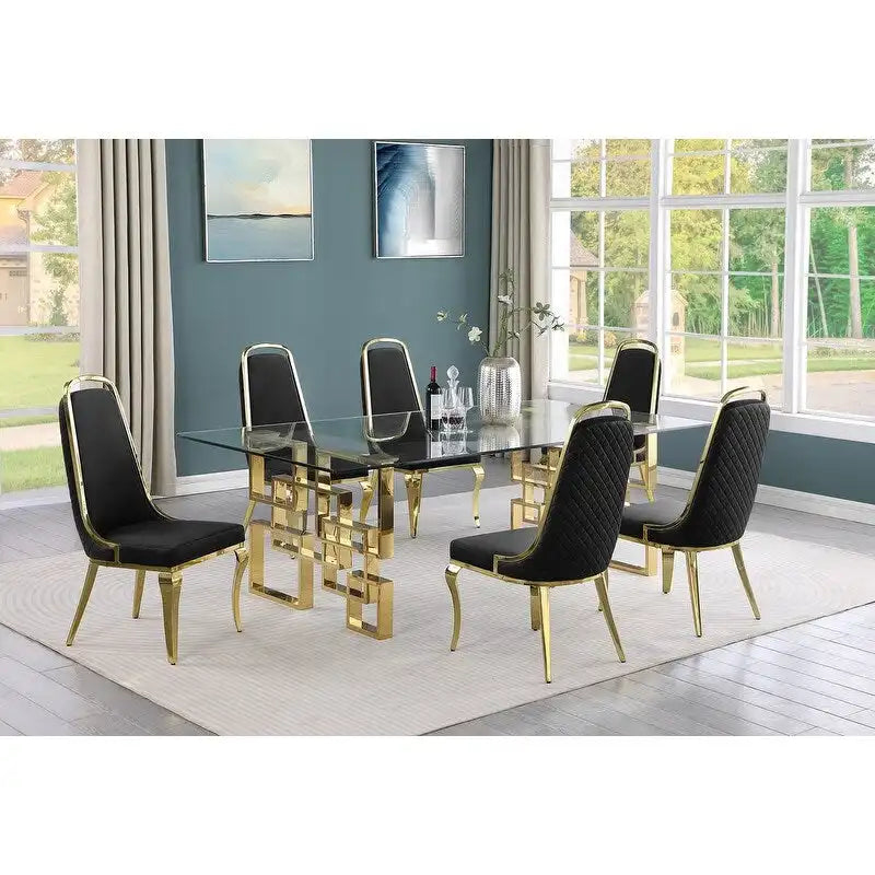 Ensembles de salle à manger avec grande table en verre de Best Quality Furniture