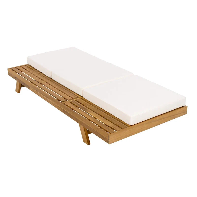 Christopher Knight Home- Michael Outdoor-Chaiselongue-Set aus Akazienholz, 2-teilig