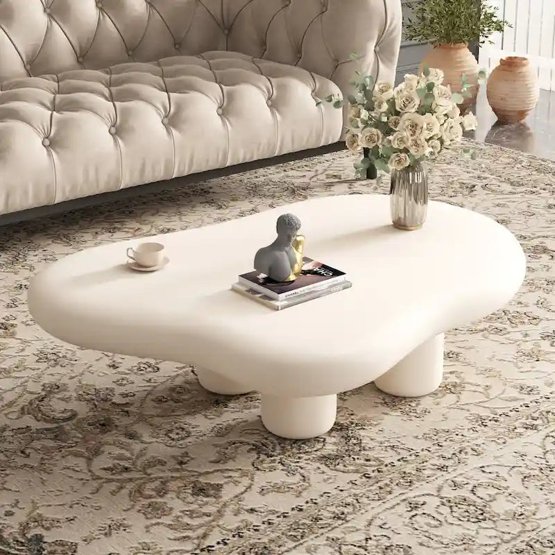 48.5 moderner Couchtisch in Wolkenform mit 4 Beinen