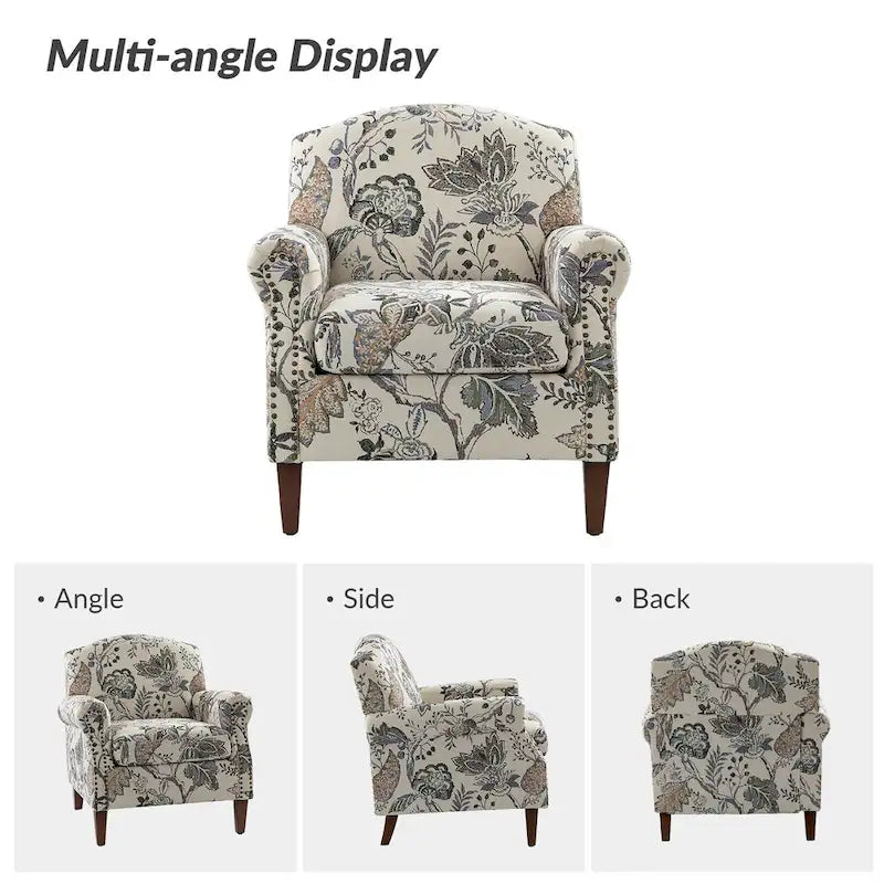 Giampiero fauteuil voor de woonkamer met siernagels, set van 2, van HULALA HOME