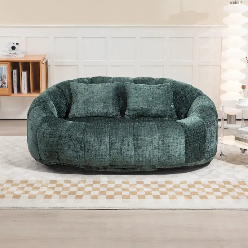 Sitzsack-Sessel aus Chenille, lässiges Sofa