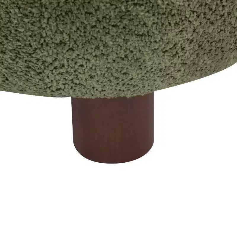Poltrona d'accento Christopher Knight Home Gareth in legno moderno con rivestimento bouclé