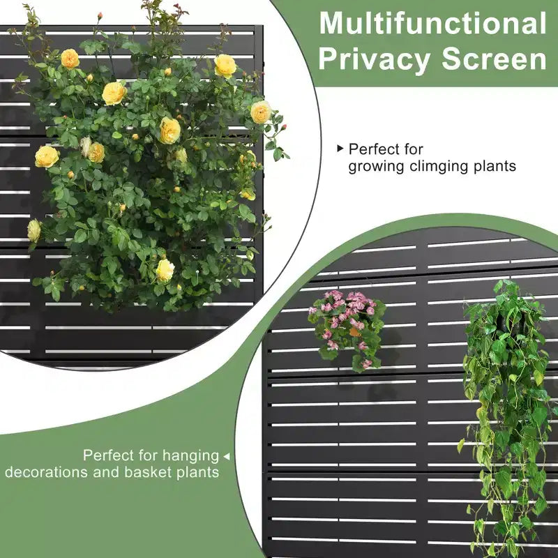 Decoratief privacyscherm voor buiten, tuinafscheiding Dovelina, 72 H (set van 2)