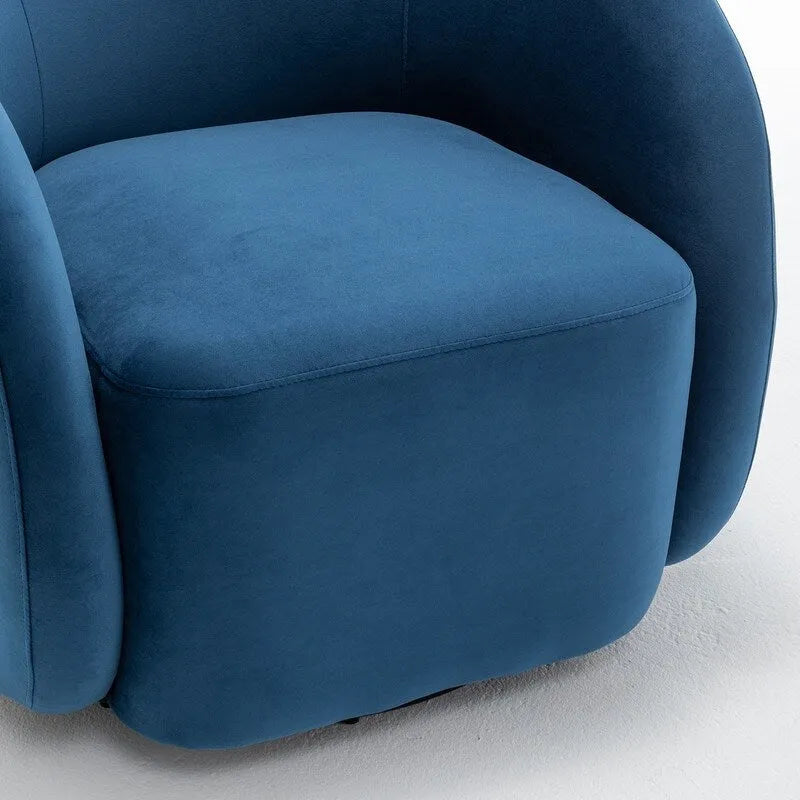 Moderne draaibare fauteuil met kuipvormige zitting