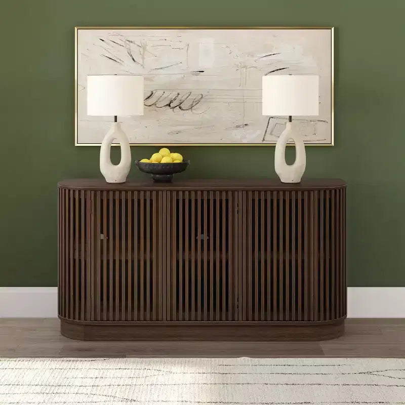 Plank+Beam Contour dressoir van massief hout met 3 deuren, tv-meubel van 59 voor de woonkamer