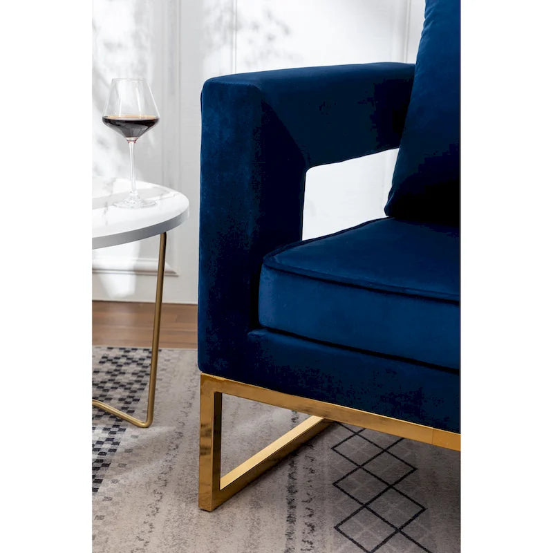 Fauteuil d’appoint contemporain rembourré Lenola de Roundhill Furniture