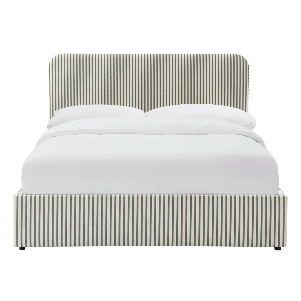 Storage Bed - Sage Stripe